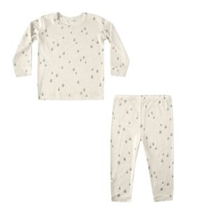 Quincy Mae Bamboo Pajama Set Trees Print 12-18‎ Months NWT
